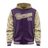 Custom Purple Light Khaki Jacket