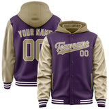 Custom Purple Light Khaki Jacket
