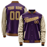 Custom Purple Light Khaki Jacket