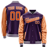 Custom Purple Orange Jacket JA0707280718B31828
