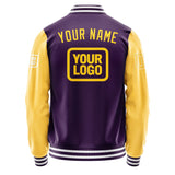 Custom Purple Gold Jacket JA070730071818303018