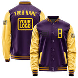 Custom Purple Gold Jacket JA070730071917303017