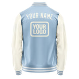 Custom Light Blue Cream Jacket JA080803081818030318