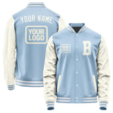 Custom Light Blue Cream Jacket JA080803081818030318