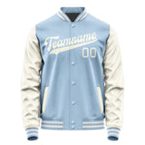 Custom Light Blue Cream Jacket JA0808030818B31803