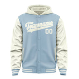 Custom Light Blue Cream Jacket