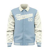 Custom Light Blue Cream Jacket