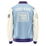 Custom Light Blue Cream Jacket JA080803091517030317