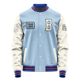 Custom Light Blue Cream Jacket JA080803091517030317