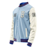 Custom Light Blue Cream Jacket JA080803091517030317