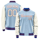 Custom Light Blue Cream Jacket JA0808030915B21503