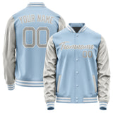 Custom Light Blue Gray Jacket