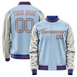 Custom Light Blue Gray Jacket