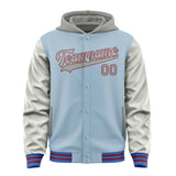 Custom Light Blue Gray Jacket