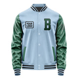 Custom Light Blue Green Jacket JA080805081717050517