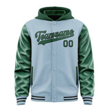Custom Light Blue Green Jacket