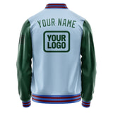 Custom Light Blue Green Jacket JA080805091517050517