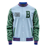 Custom Light Blue Green Jacket JA080805091517050517