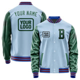 Custom Light Blue Green Jacket