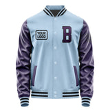 Custom Light Blue Purple Jacket JA080807081717070717