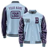 Custom Light Blue Purple Jacket JA080807081717070717