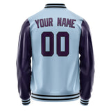 Custom Light Blue Purple Jacket JA0808070817B31707