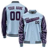 Custom Light Blue Purple Jacket