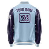 Custom Light Blue Purple Jacket JA080807081818070718