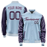 Custom Light Blue Purple Jacket