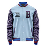 Custom Light Blue Purple Jacket JA080807091517070717