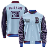 Custom Light Blue Purple Jacket