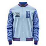 Custom Light Blue Sky Blue Jacket JA080809091517090917