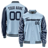 Custom Light Blue Blue Jacket