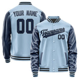 Custom Light Blue Blue Jacket