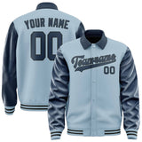 Custom Light Blue Blue Jacket