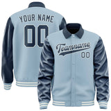Custom Light Blue Blue Jacket