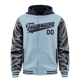 Custom Light Blue Navy Jacket