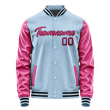 Custom Light Blue Pink Jacket JA0808130817B21713