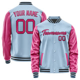 Custom Light Blue Pink Jacket