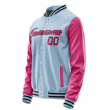 Custom Light Blue Pink Jacket JA0808130817B21713