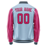 Custom Light Blue Pink Jacket JA0808130817B31713