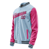 Custom Light Blue Pink Jacket JA0808130817B31713