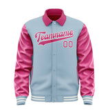 Custom Light Blue Pink Jacket