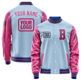 Custom Light Blue Pink Jacket JA080813091517131317