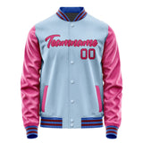 Custom Light Blue Pink Jacket JA0808130915B21513