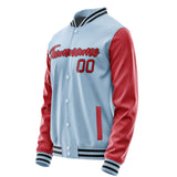 Custom Light Blue Red Jacket JA0808140817B21714