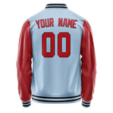 Custom Light Blue Red Jacket JA0808140817B31714