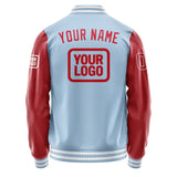 Custom Light Blue Red Jacket JA080814081818141418