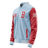 Custom Light Blue Red Jacket JA080814081818141418