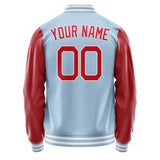 Custom Light Blue Red Jacket JA0808140818B21814